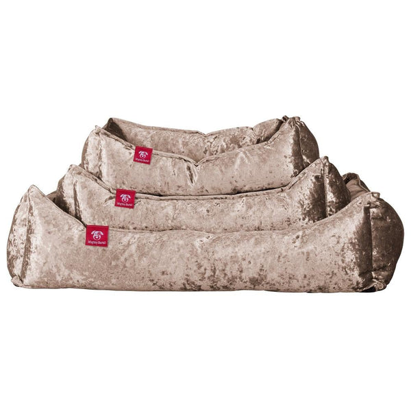 Hundekurv, Ortopedisk Memory Foam Hundeseng for Kjæledyr, Liten, Middels, Stor - Glitrende Trøffel