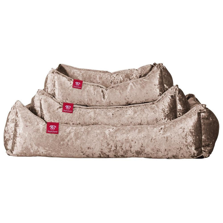 Hundekurv, Ortopedisk Memory Foam Hundeseng for Kjæledyr, Liten, Middels, Stor - Glitrende Trøffel
