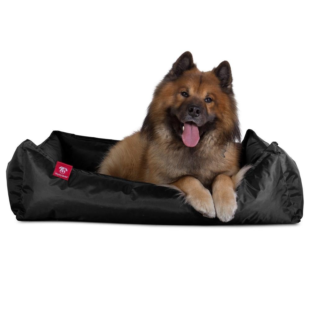 Hundekurv, Ortopedisk Memory Foam Hundeseng for Kjæledyr, Liten, Middels, Stor - Vanntett Svart