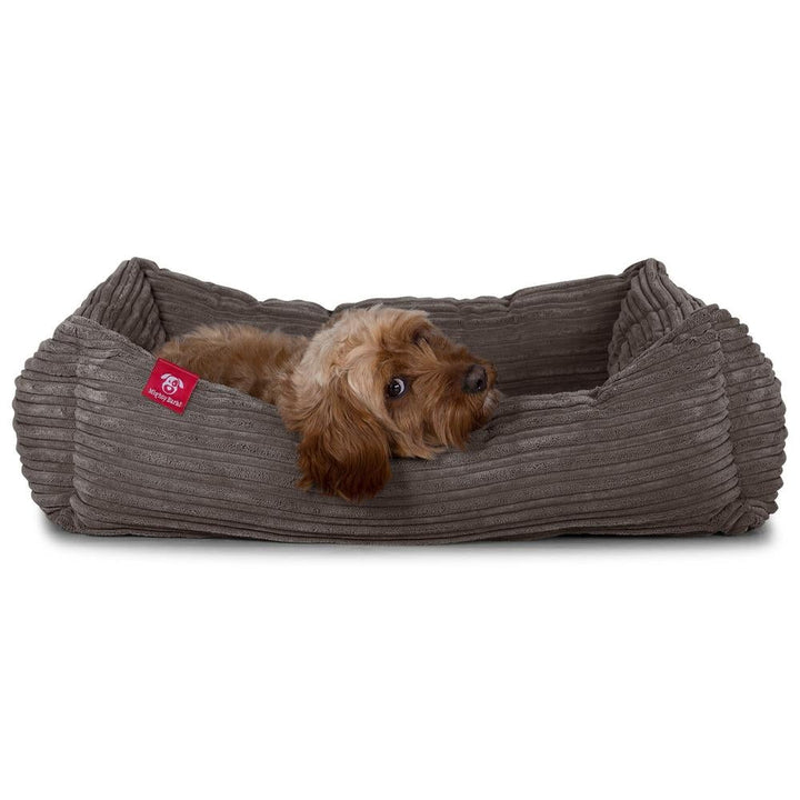 Hundekurv, Ortopedisk Memory Foam Hundeseng for Kjæledyr, Liten, Middels, Stor - Cord Grafitt
