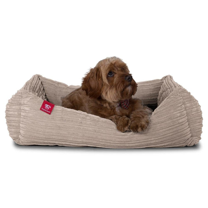 Hundekurv, Ortopedisk Memory Foam Hundeseng for Kjæledyr, Liten, Middels, Stor - Cord Mink