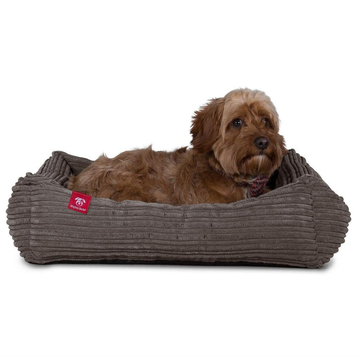 Hundekurv, Ortopedisk Memory Foam Hundeseng for Kjæledyr, Liten, Middels, Stor - Cord Grafitt