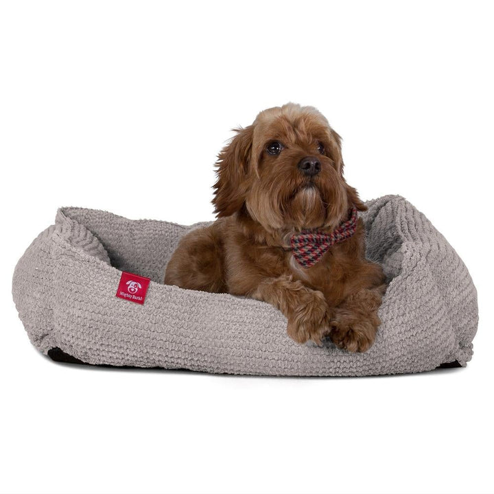 Hundekurv, Ortopedisk Memory Foam Hundeseng for Kjæledyr, Liten, Middels, Stor - Pom-pom Mink