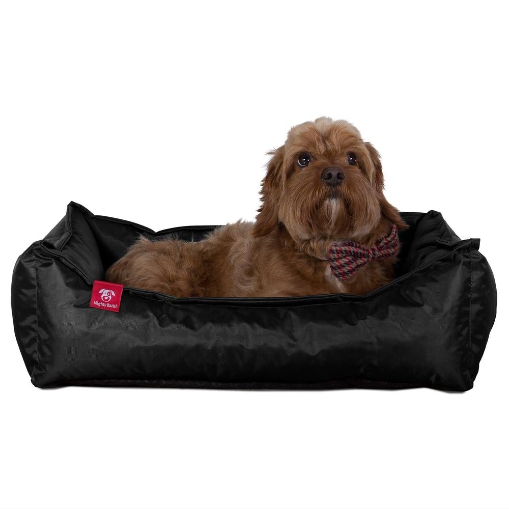 Hundekurv, Ortopedisk Memory Foam Hundeseng for Kjæledyr, Liten, Middels, Stor - Vanntett Svart