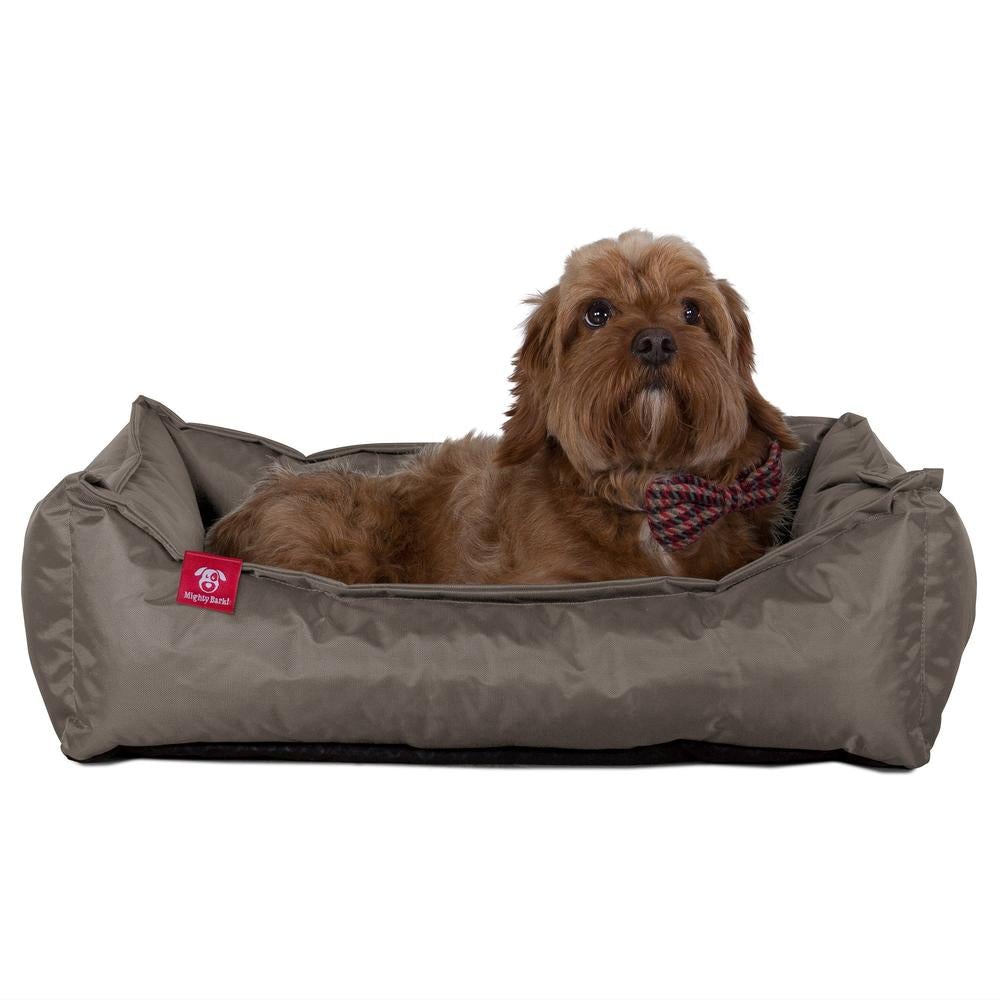 Hundekurv, Ortopedisk Memory Foam Hundeseng for Kjæledyr, Liten, Middels, Stor - Vanntett Grå