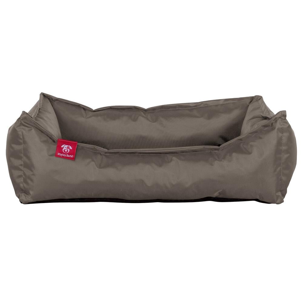 Hundekurv, Ortopedisk Memory Foam Hundeseng for Kjæledyr, Liten, Middels, Stor - Vanntett Grå