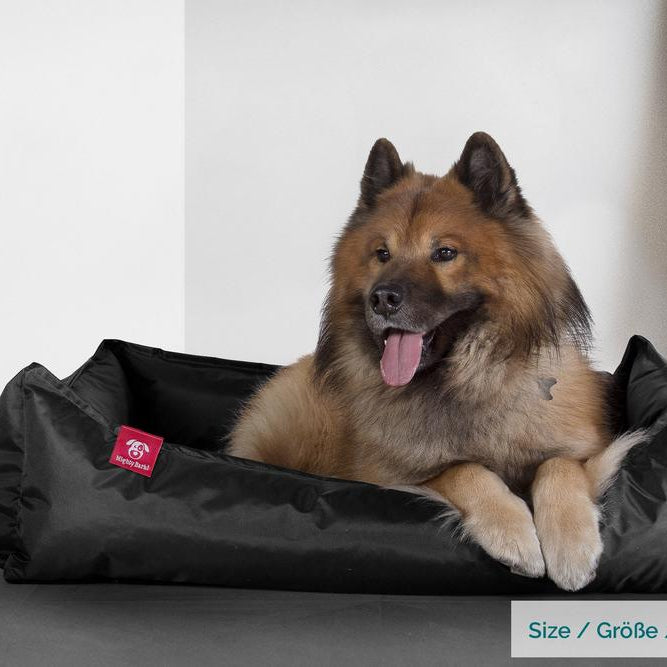 Hundekurv, Ortopedisk Memory Foam Hundeseng for Kjæledyr, Liten, Middels, Stor - Vanntett Svart