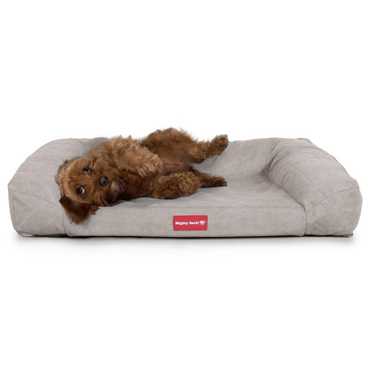 Sofaen, Ortopedisk Memory Foam Hundesofa,  Stor, Medium, XXL - Steinvasket Denim Tinn