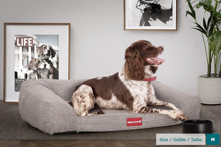 Sofaen, Ortopedisk Memory Foam Hundesofa,  Stor, Medium, XXL - Pom-pom Mink