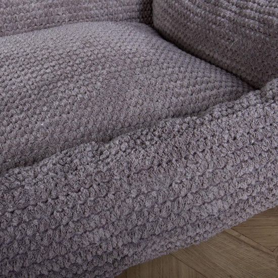 Hundepute / Puff, Memory Foam Hundeseng - Pom-pom Koksgrå