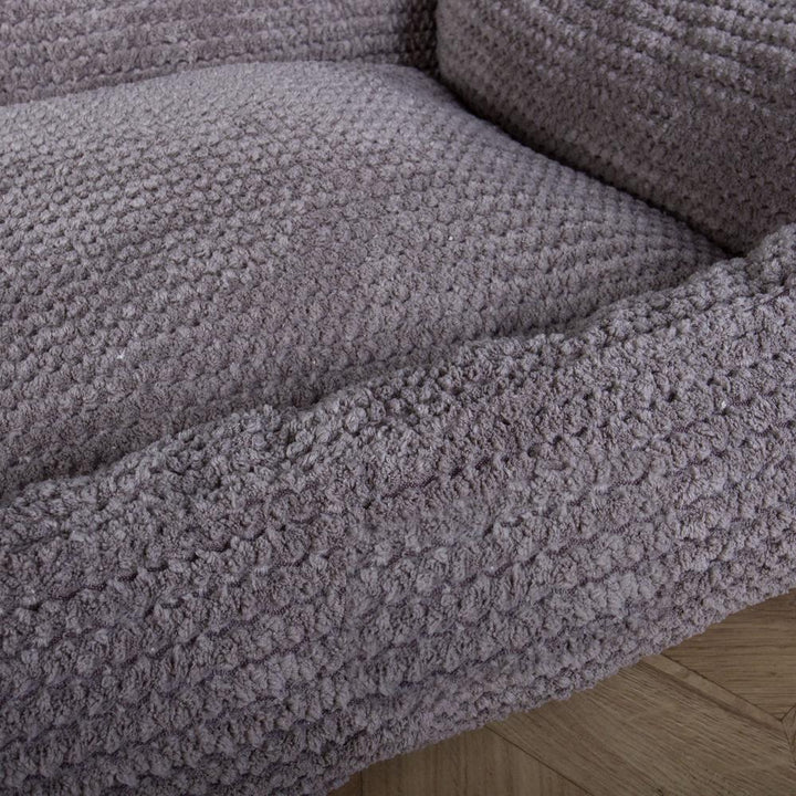 Madrassen, Ortopedisk Memory Foam Hundemadrass for Kjæledyr, Stor, XXL - Pom-pom Koksgrå