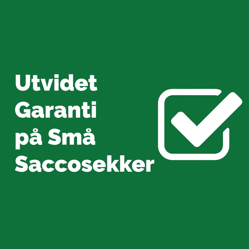 Big Bertha Original, Utvidet Garanti på Små Saccosekker