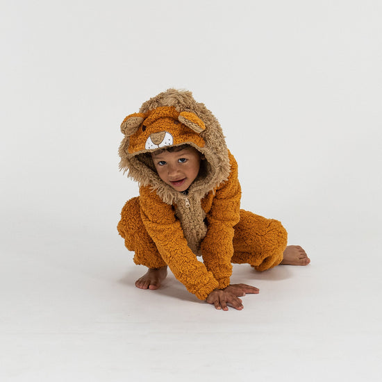 Animal Fleece Onesie for Barn - Løve 06