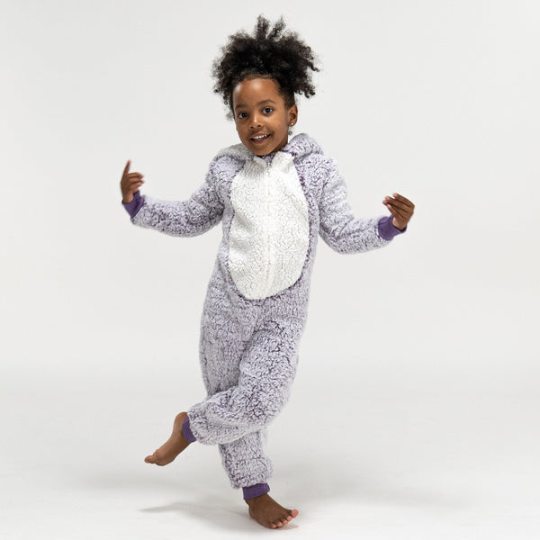Animal Fleece Onesie for Barn - Pinnsvin 01