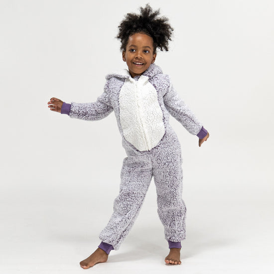 Animal Fleece Onesie for Barn - Pinnsvin 02