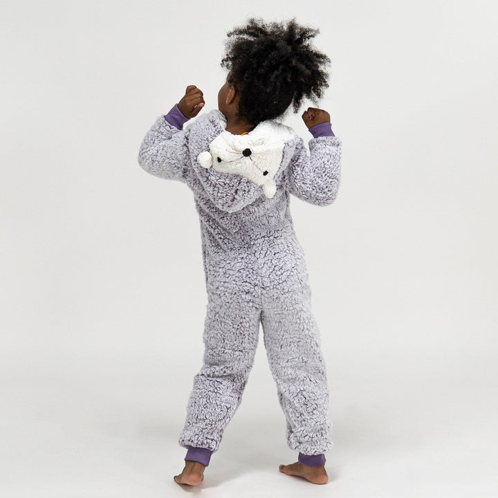 Animal Fleece Onesie for Barn - Pinnsvin 04