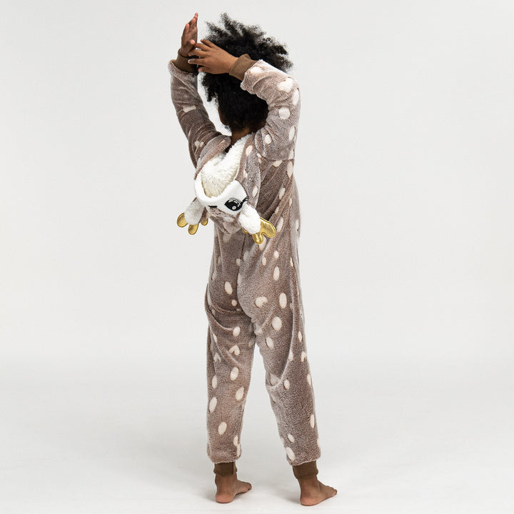 Animal Fleece Onesie for Barn - Reinsdyrtrykk 03
