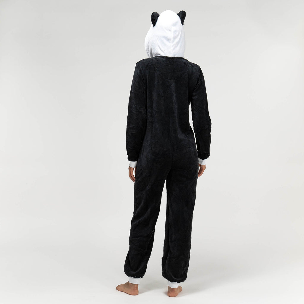 Animal Fleece Onesie til Kvinner - Panda 06