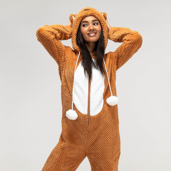 Animal Fleece Onesie til Kvinner - Rev 05