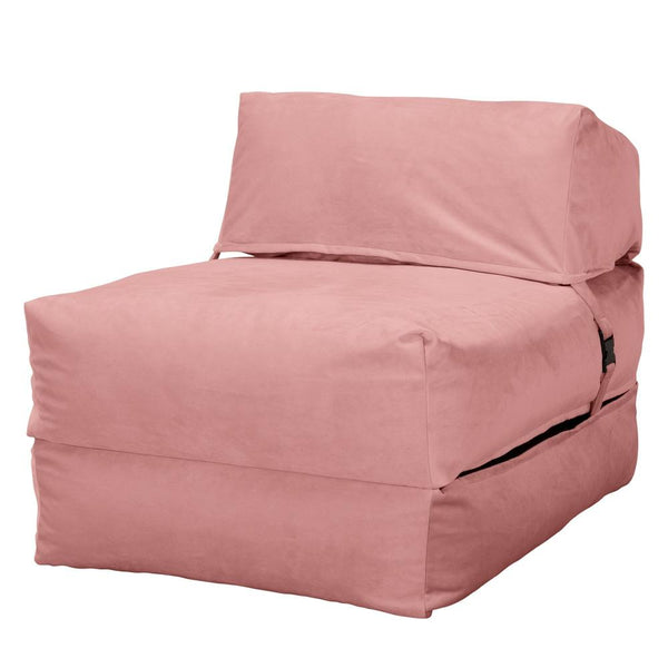 Avery Futon Stolseng Singel - Fløyel Rosa 01