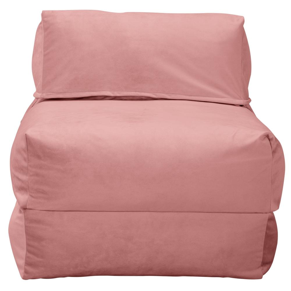 Avery Futon Stolseng Singel - Fløyel Rosa 03