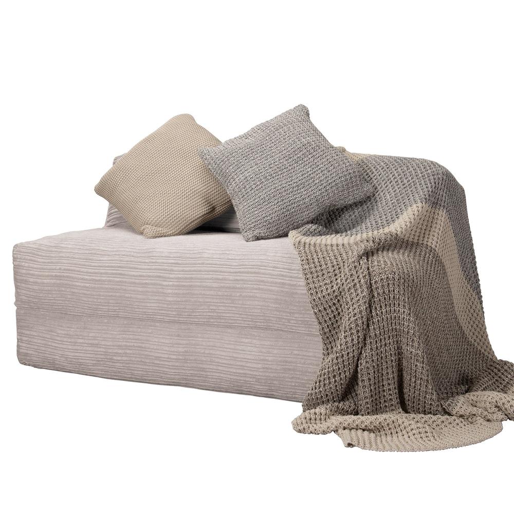 Avery Futon Stolseng Dobbel - Klassisk Cord Elfenben 04