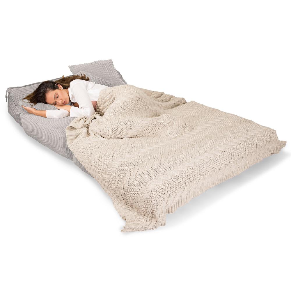 Avery Futon Stolseng Dobbel - Klassisk Cord Elfenben 06