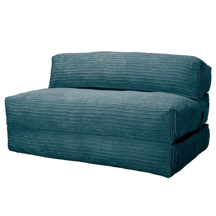 Avery Futon Stolseng Dobbel - Kordfløyel Turkis 01