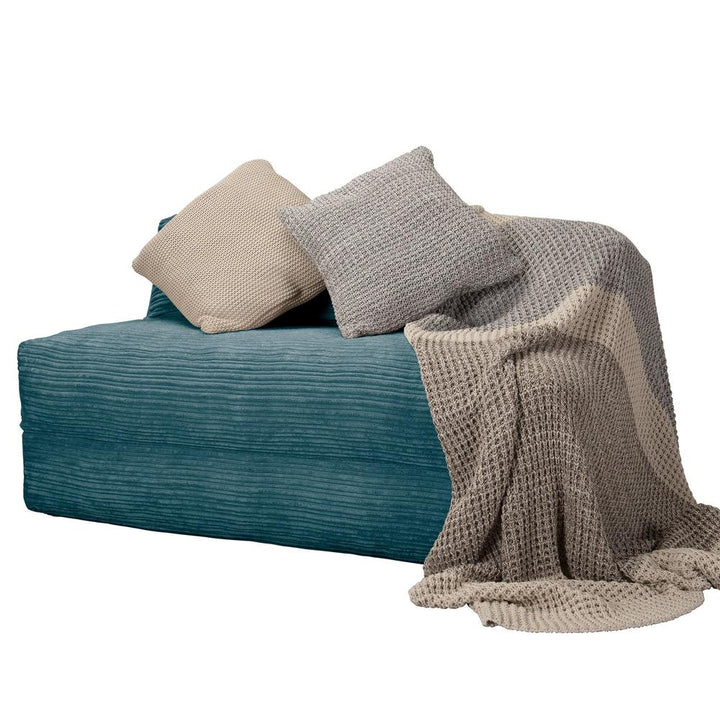 Avery Futon Stolseng Dobbel - Kordfløyel Turkis 04