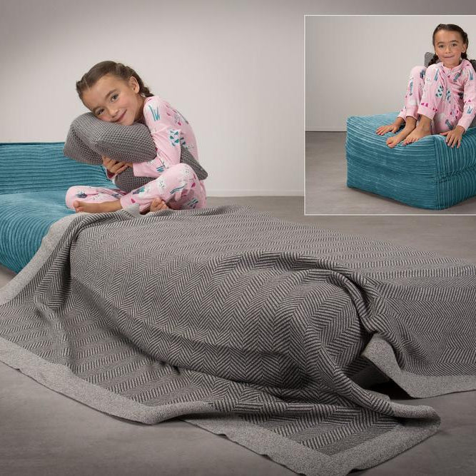 Avery Futon Stolseng Singel - Klassisk Cord Turkis 02