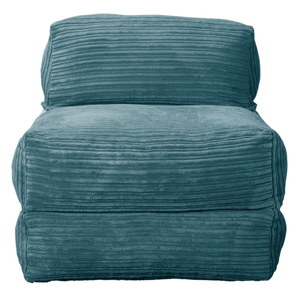 Avery Futon Stolseng Singel - Klassisk Cord Turkis 03