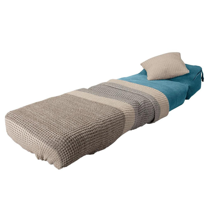 Avery Futon Stolseng Singel - Pom-pom Turkis 05
