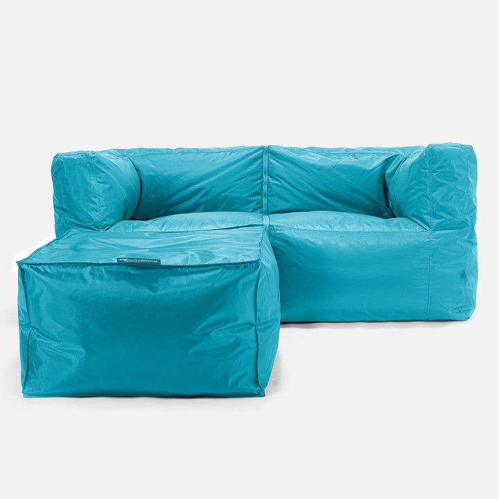 2-delt Modulsofa Saccosekk - SmartCanvas™ Aqua 02