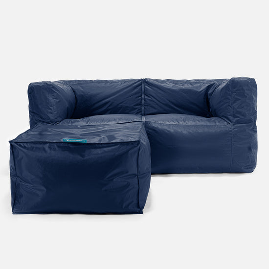 2-delt Modulsofa Saccosekk - SmartCanvas™ Marineblå 02