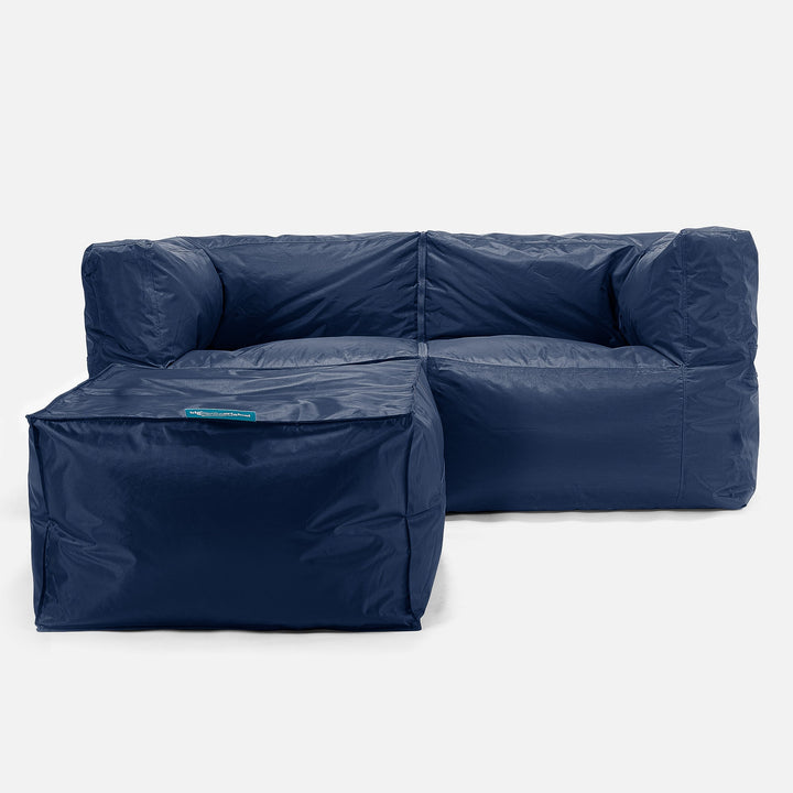 2-delt Modulsofa Saccosekk - SmartCanvas™ Marineblå 02