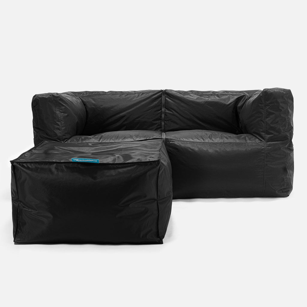 2-delt Modulsofa Saccosekk - SmartCanvas™ Svart 02