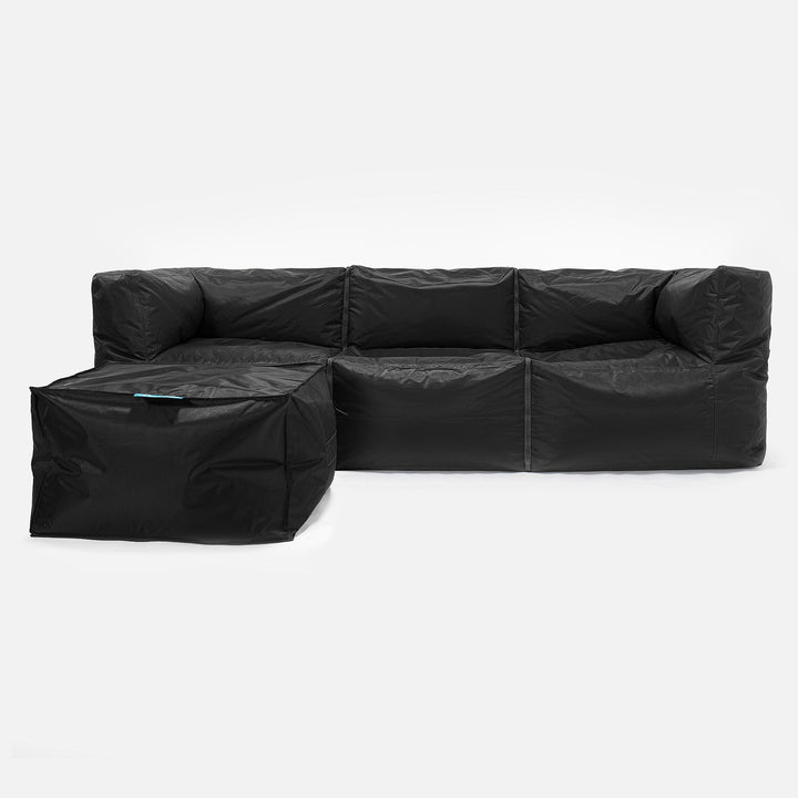3-delt Modulsofa Saccosekk - SmartCanvas™ Svart 02