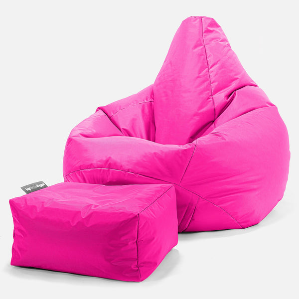 Hvilestol Saccosekk - SmartCanvas™ Cerise Rosa 01