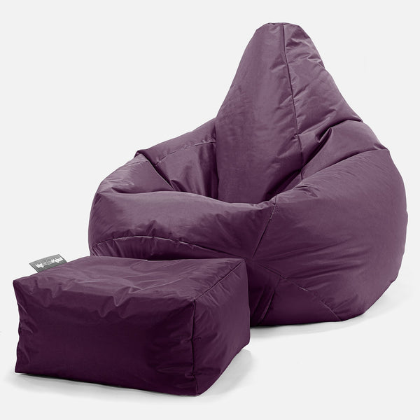Hvilestol Saccosekk - SmartCanvas™ Fiolett 01