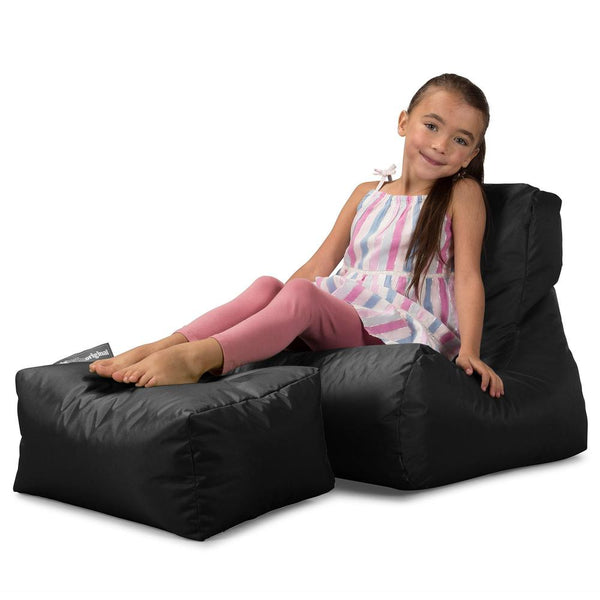 Lounge Saccosekk til Barn 2-6 år - SmartCanvas™ Svart 01