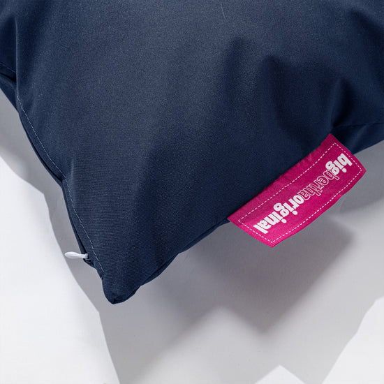 Ekstra Stor Putetrekk Utendørs 70 x 70cm - Marineblå 02