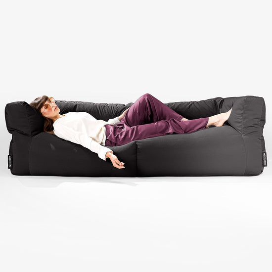 SoleiStorm™ Ultra 2000 h+ 3-seters Sofa Utendørs Saccosekk - Olefin Svart 03