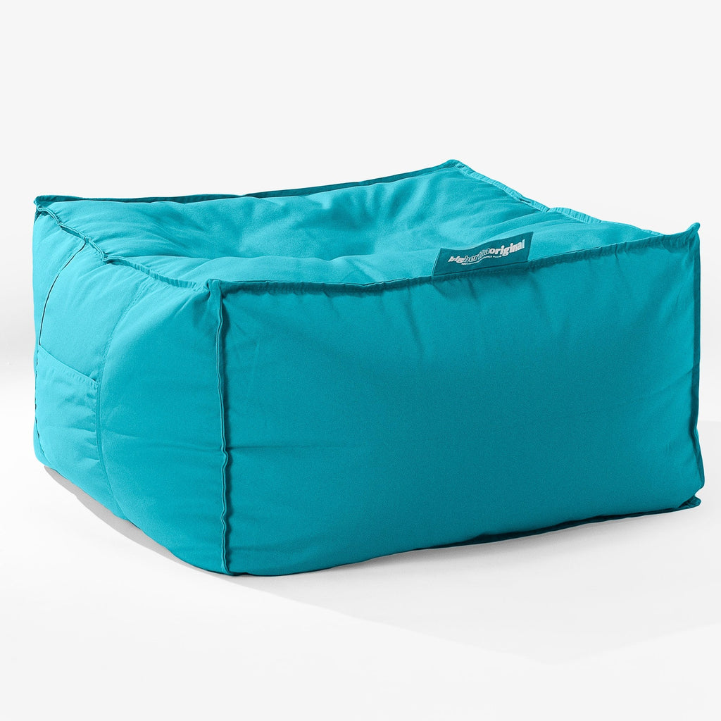 SoleiStorm™ Ultra 2000 h+ Stor Firkantet Puff - Olefin Aqua 01