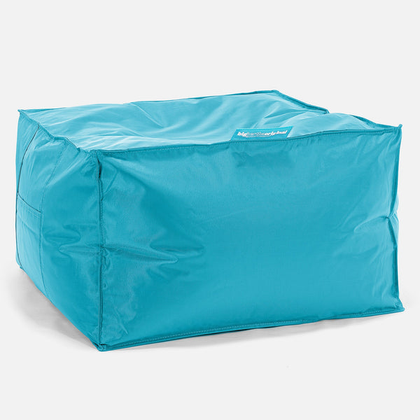 Stor Firkantet Puff - SmartCanvas™ Aqua 01