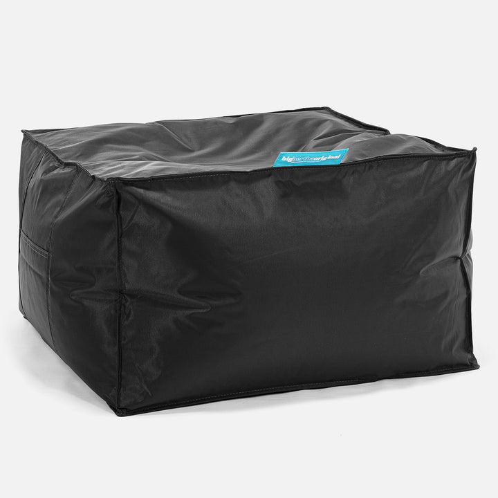 Stor Firkantet Puff - SmartCanvas™ Svart 01