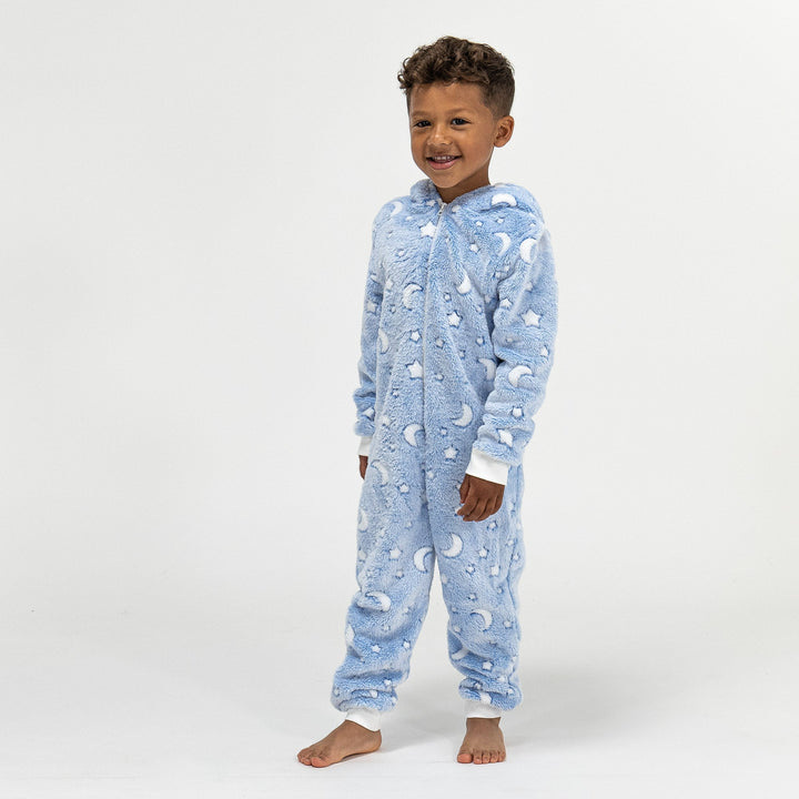 Fleece Onesie for Barn - Måne og Stjerner 03