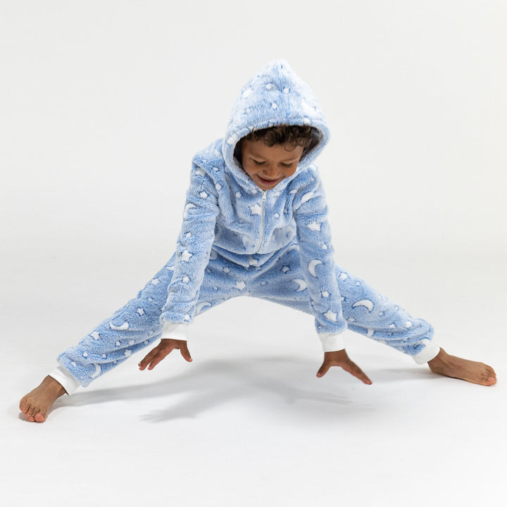 Fleece Onesie for Barn - Måne og Stjerner 05