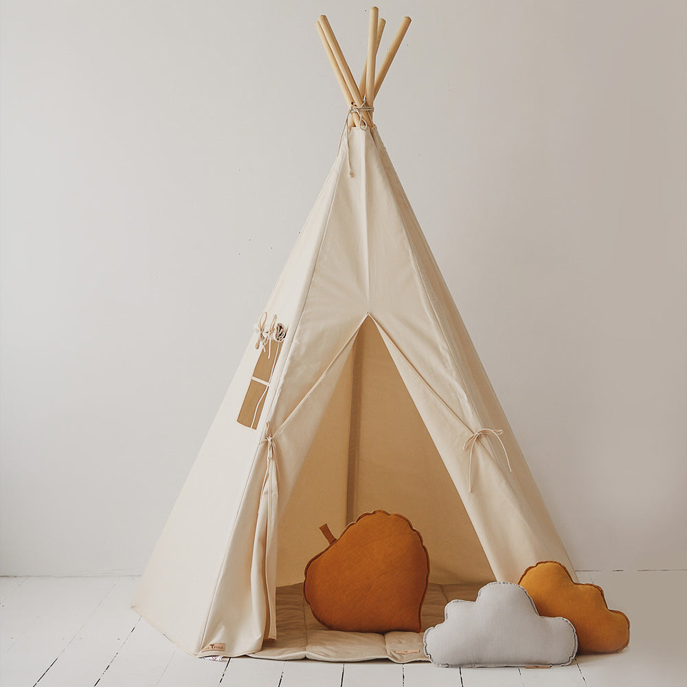 Innendørs Tipi-telt Barn - Krem 04