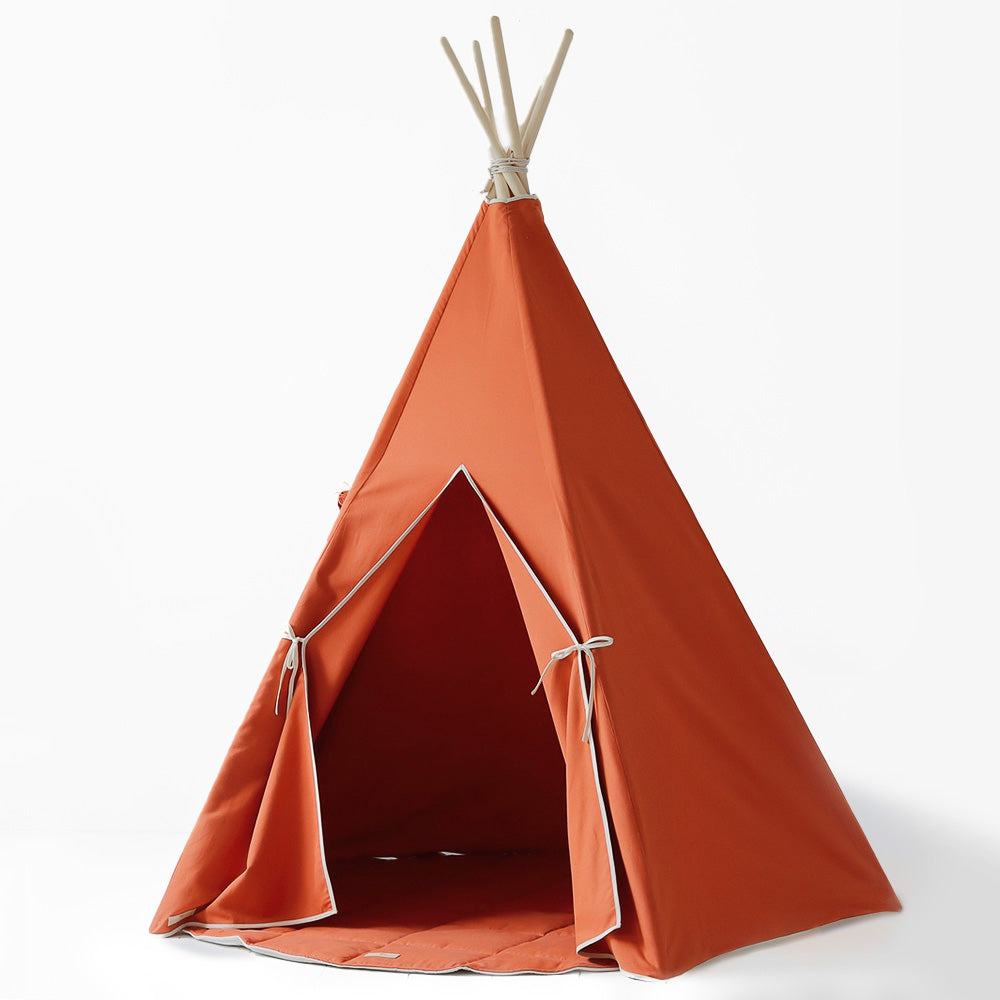 Innendørs Tipi-telt Barn - Oransje 01