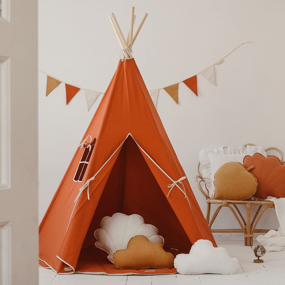 Innendørs Tipi-telt Barn - Oransje 04
